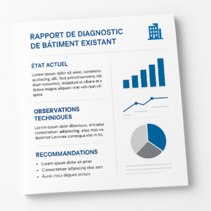 Modèle - Rapport de diagnostic de bâtiment existant