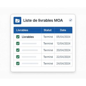 Liste des livrables - Pour MO